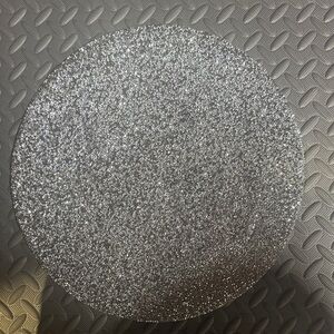 Silver Glitter Round Charger/Placemat set of 2